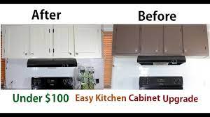 An easy and affordable way to spruce up your kitchen is to add some colors and prints. How To Upgrade Reface Kitchen Cabinets For Cheap Youtube