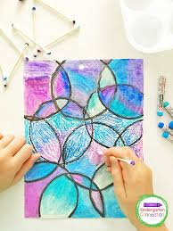 Oil Pastel Watercolor Project For Kids