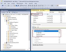 create a new table in sql server