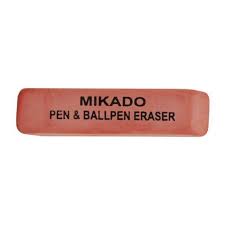 mikado pen ball pen eraser pack of 15