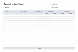 Free Printable Ledger Balance Sheet
