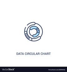 Data Circular Chart Concept 2 Colored Icon Simple