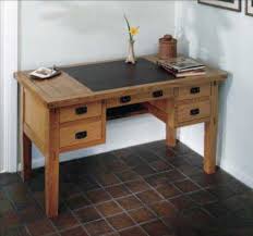 These leather top desk are. Woodworker S Journal Stickley Leather Top Desk Plan Rockler Woodworking And Hardware