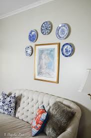 White Plates On The Living Room Wall