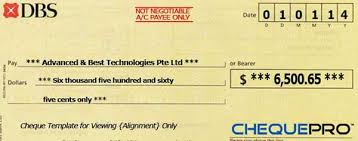 Cheque Printing Writing Software For Singapore Banks