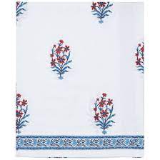 indian bed sheets hand block printed