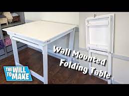 Build A Wall Mounted Folding Table