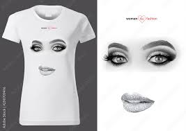 women white t shirt design with silver