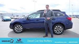 Dead Battery in Subaru Key-less Entry Fob - YouTube