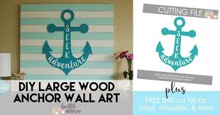 Diy Large Wood Anchor Wall Art Burton