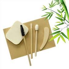 disposable bamboo makeup tool kit for