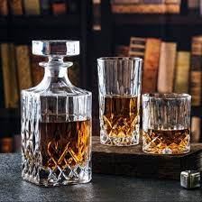 china whisky decanter and liquor bottle