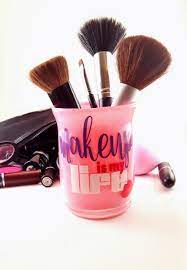 glitter makeup brush holder set a