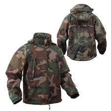 Rothco Special Ops Woodland Camo Tactical Softshell Jacket