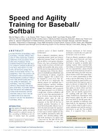 pdf sd and agility for baseball softball