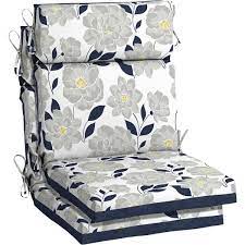 back outdoor dining chair cushion 2
