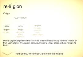 Definition Of Religion The Real Meaning Of The Word Religion