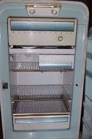 Then the refrigerator gets new insulation, new coolant, new wiring and an overhaulof the mechanical system. Vintage 1950 S Retro Westinghouse Food File Refrigerator White Turquoise Blue Vintage Refrigerator Westinghouse White Turquoise