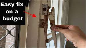 fix a kicked in door jamb on a budget