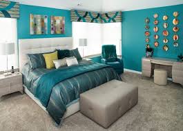 Fascinating Teal And Gray Bedroom Ideas
