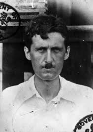 george orwell blair pictured in a passport photo in burma this was the last time he had a toothbrush moustache pictured he would later acquire a pencil moustache