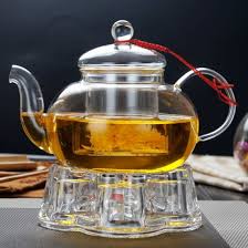 china tea set glass tea pot heater