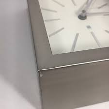 Vintage Umbra Wall Clock Brushed Nickel