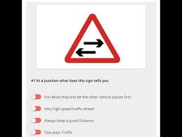 Theory Test In Dubai Driving Schools By Rta Sample And Practice Questions