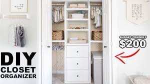 diy built in closet organizer you