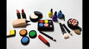 miniature clay makeup set tutorial