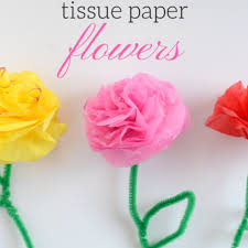 easy tissue paper flowers