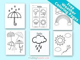 15 weather coloring pages free