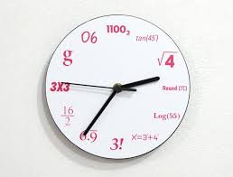 Mathematics Wall Clock