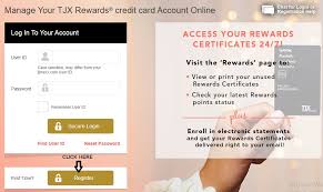 Perhaps the most convenient way to pay your tjx rewards credit card or tjx rewards platinum mastercard bill is to use the online portal provided by synchrony bank, the financial institution that issues the card. Tjmaxx Credit Card Login Online At Tjx Syf Com