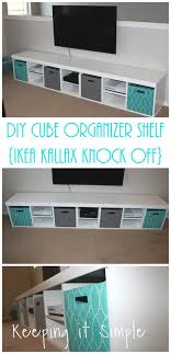 Diy Cube Organizer Shelf Ikea Kallax