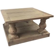 Coffee table measures are width 61 cms length 122 cms height 43 cms the two side tables mearsements are width 46 cms length 76 cms height 43 cms. Recycled Pine Wood Balustrade Coffee Table Temple Webster