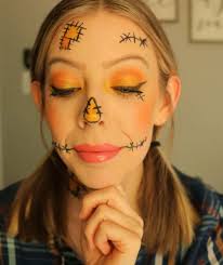 cute easy scarecrow makeup halloween