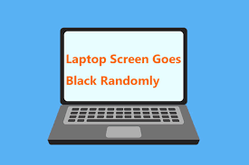 laptop screen goes black randomly fix