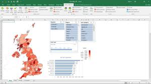 Excel Map Uk How To Create An Interactive Excel Dashboard With Slicers