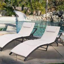 Devoko Patio Chaise Lounge Sets Outdoor