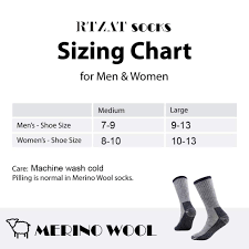 Details About Merino Wool Hiking Socks Rtzat Unisex Outdoor Thick Cushioned Thermal Moisture