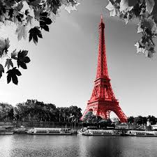 ⚠️ following government announcements, the eiffel tower is postponing its reopening to the public at a later date that we will communicate to you as soon as possible. Amazon Com Red France Paris Eiffel Tower Poster Print 20 20 Canvas Posters Posters Prints