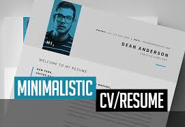 Free Minimalistic Cv Resume Templates With Cover Letter