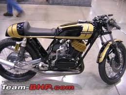 yamaha rd350 cafe racer idea team bhp