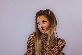 halloween leopard makeup tutorial