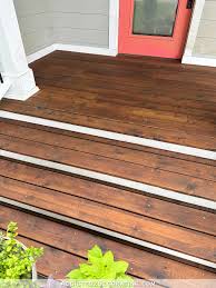 i stained my cedar front porch and i