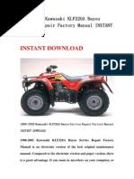 Repair your klf300 with specific accessories and best replacement parts. Kawasaki Bayou 300 Service Manual Repair Carburetor Throttle