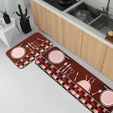 microfiber multicolor kitchen floor mat