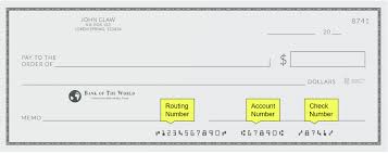 routing number vs account number key