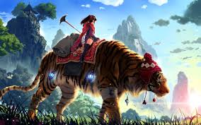 free anime fantasy art tiger